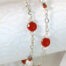 Pearl and Carnelian Bracelet suspended overview