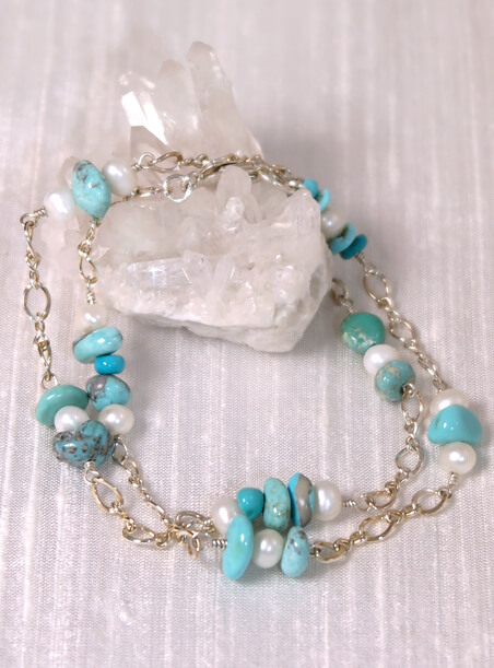 Pearl and Turquoise Bracelet overview