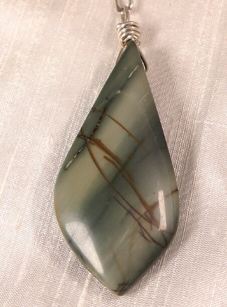 Red Creek Jasper Necklace detail view