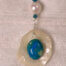 Peruvian Blue Opalina – Seashell Necklace Detailed view