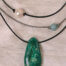 Amazonite Triple Cord Necklace detail view