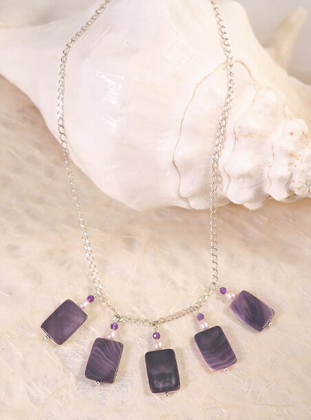 Quahog – Pearl Quintet Necklace