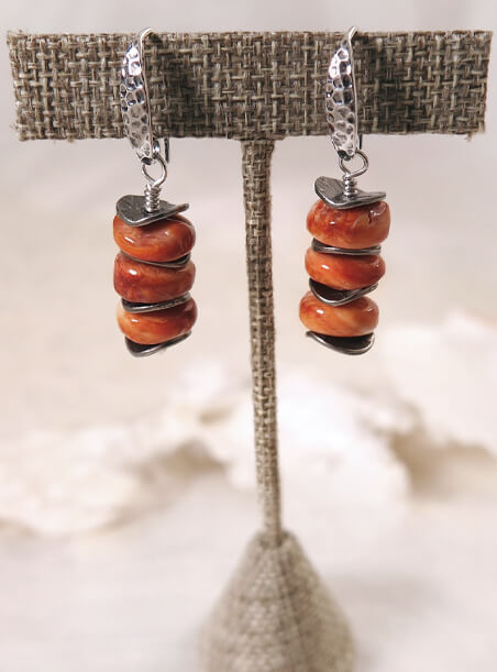 Spiney Oyster Stack Earrings