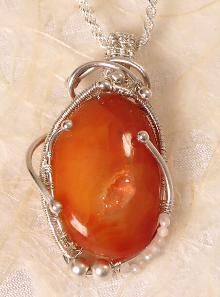 Druzy Agate Necklace detail