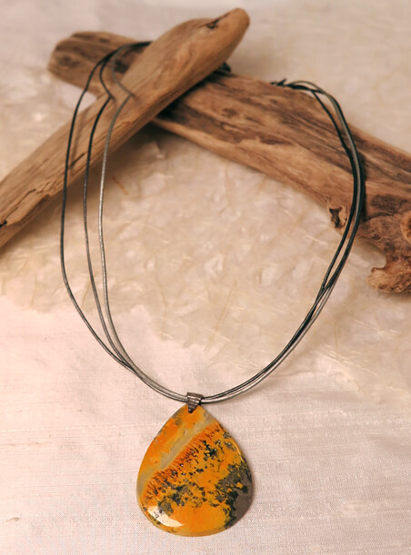 Bumble Bee Jasper necklace