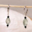 Prasiolite and Onyx Earrings overview