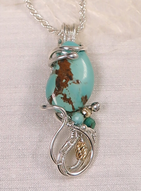 Turquoise Woven Dreams Necklace